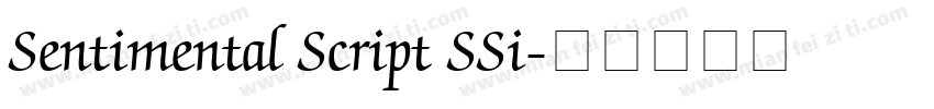 Sentimental Script SSi字体转换